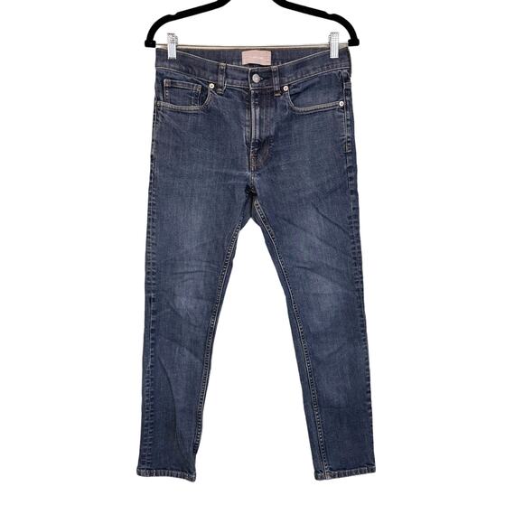 Everlane Jeans Womens 30 Blue Denim Slim Skinny Fit Mid Rise Stretch Medium Wash - Picture 1 of 9